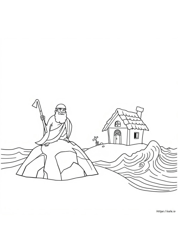 The Wise Man And The Foolish Man Coloring Pages