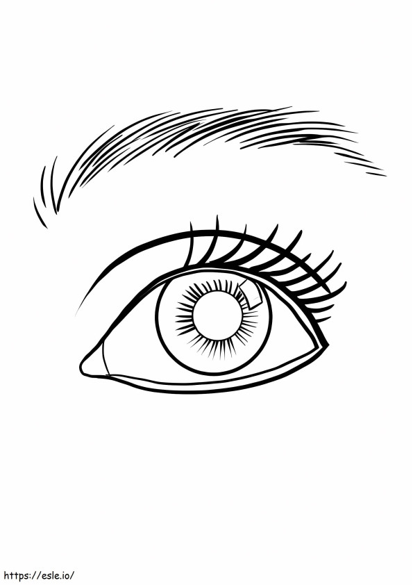 Cool Eye coloring page