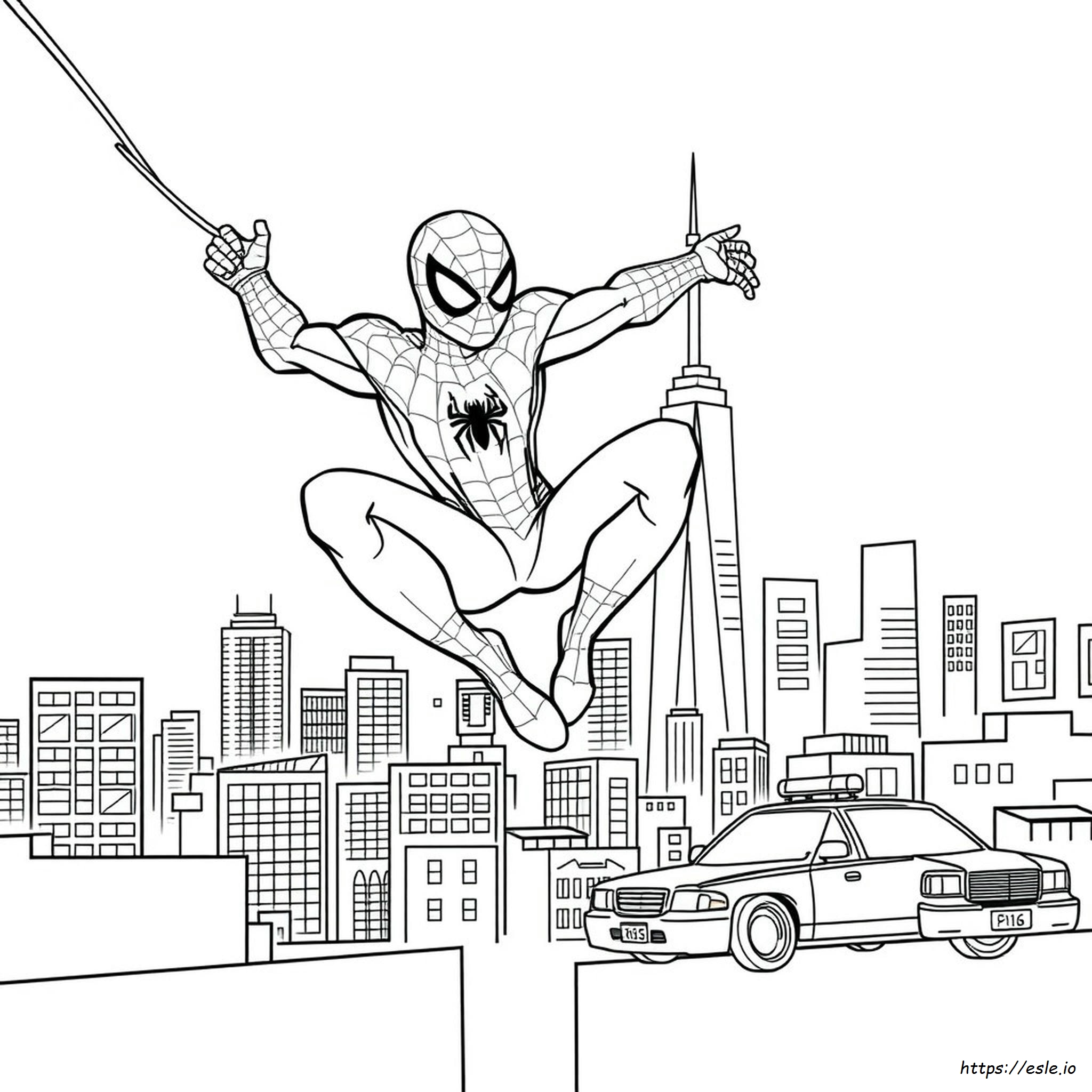 Kolorowanki Spiderman. Bohater Do Druku