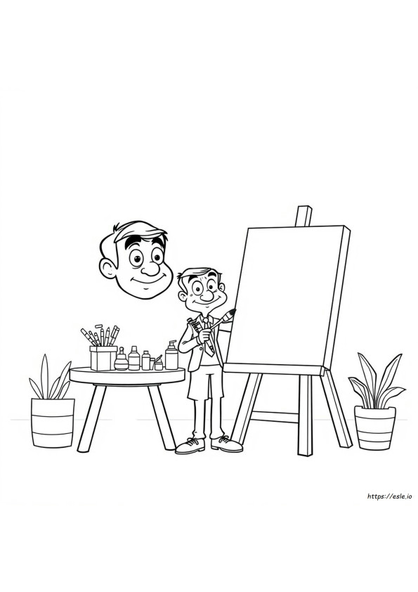 Mr Bean Colouring In