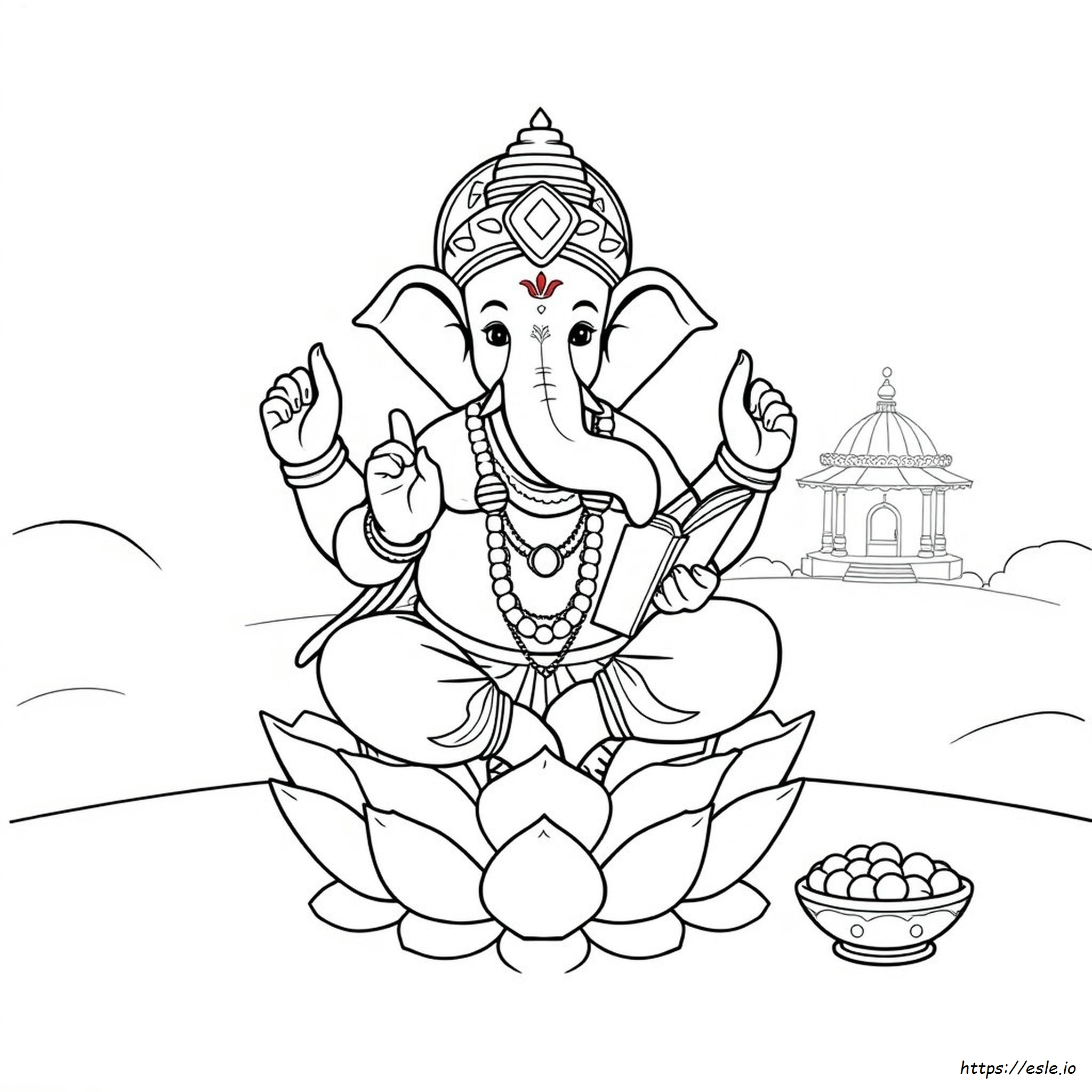 Immagini Di Ganesha Da Colorare
