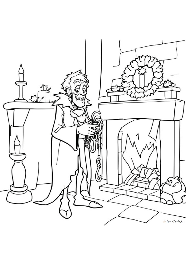 Jacob Marley Coloring Page