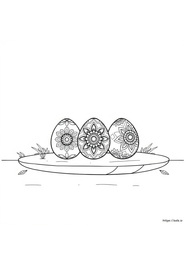 Mandalas De Huevos Para Colorear