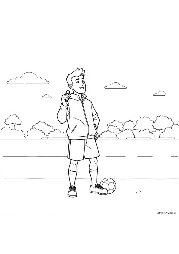 Allenatore Da Colorare