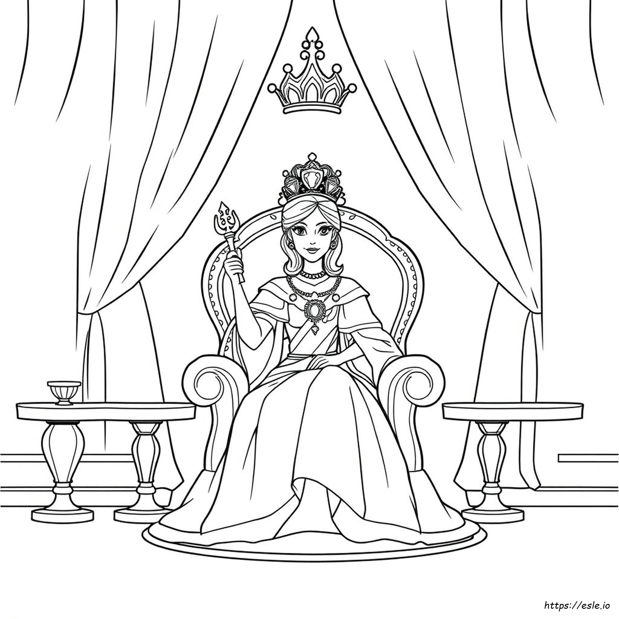 Free Printable Queen Coloring Pages