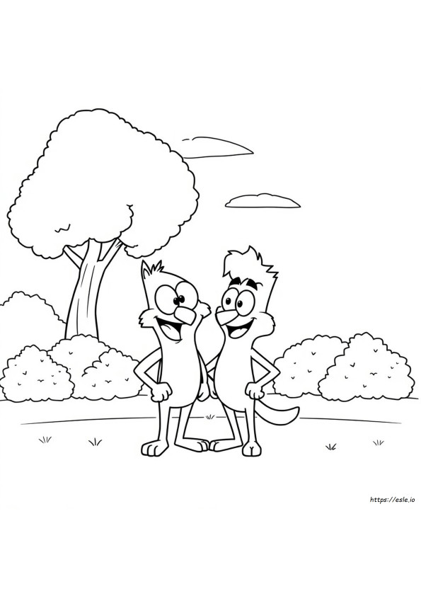 Regular Show Szinező