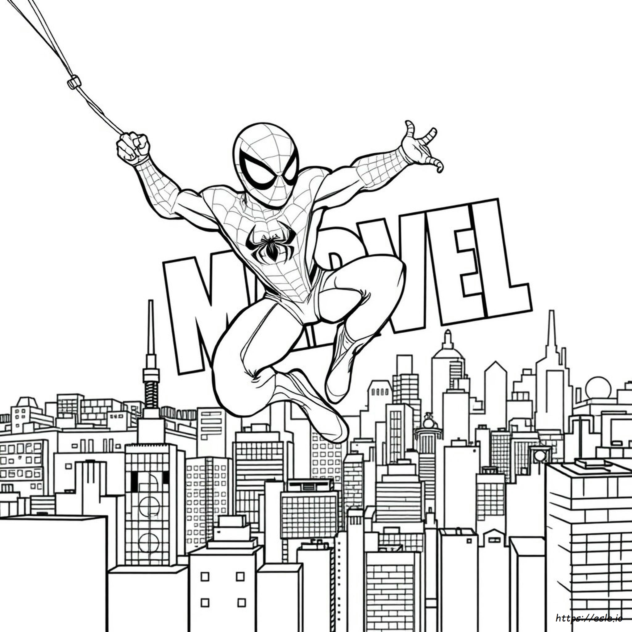 Disegni Da Colorare Di Spider Man Della Marvel