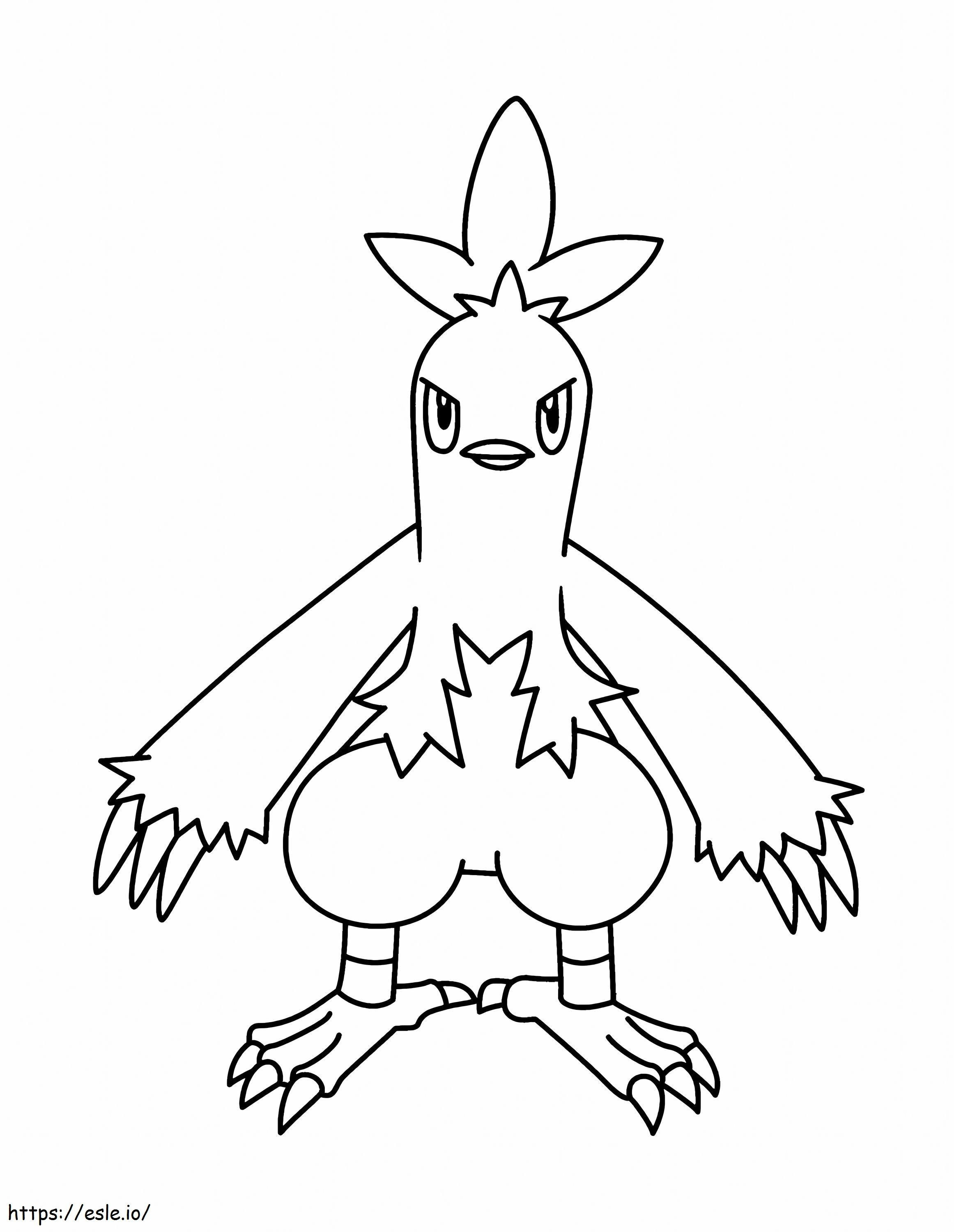 Combusken Not Pokemon coloring page
