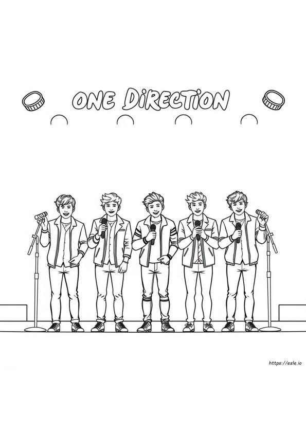One Direction Colouring