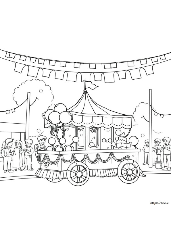 Carnaval Kleurplaat