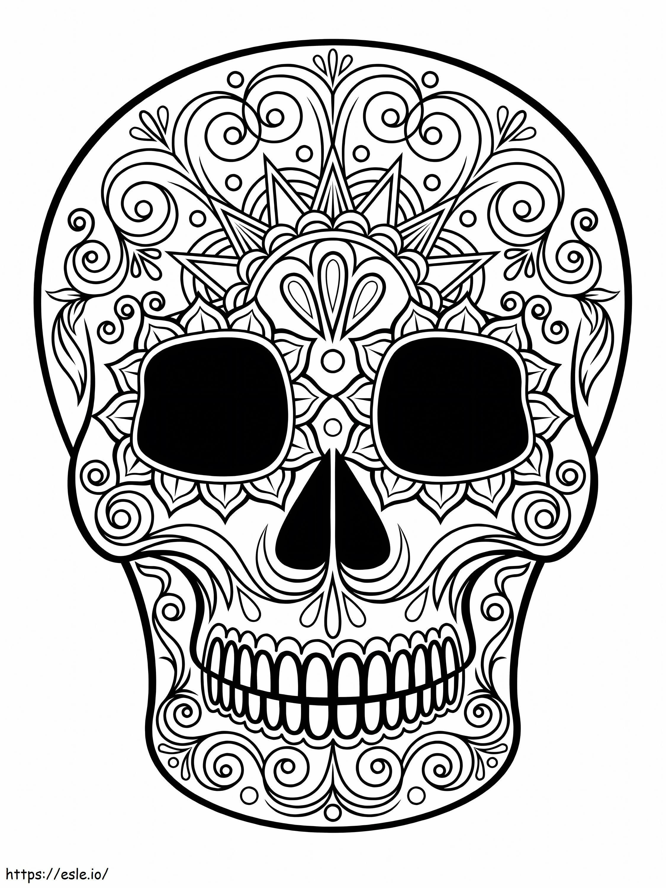 The Skull Is For Adults coloring page