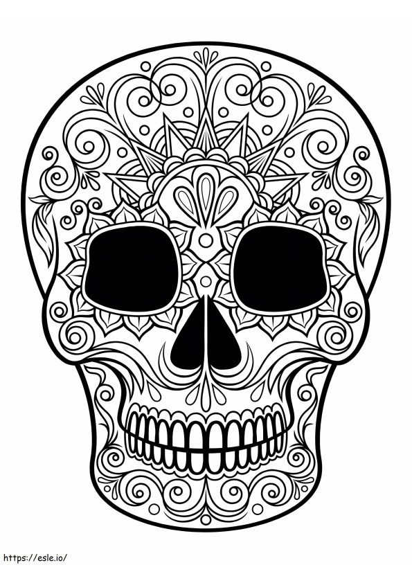 The Skull Is For Adults coloring page