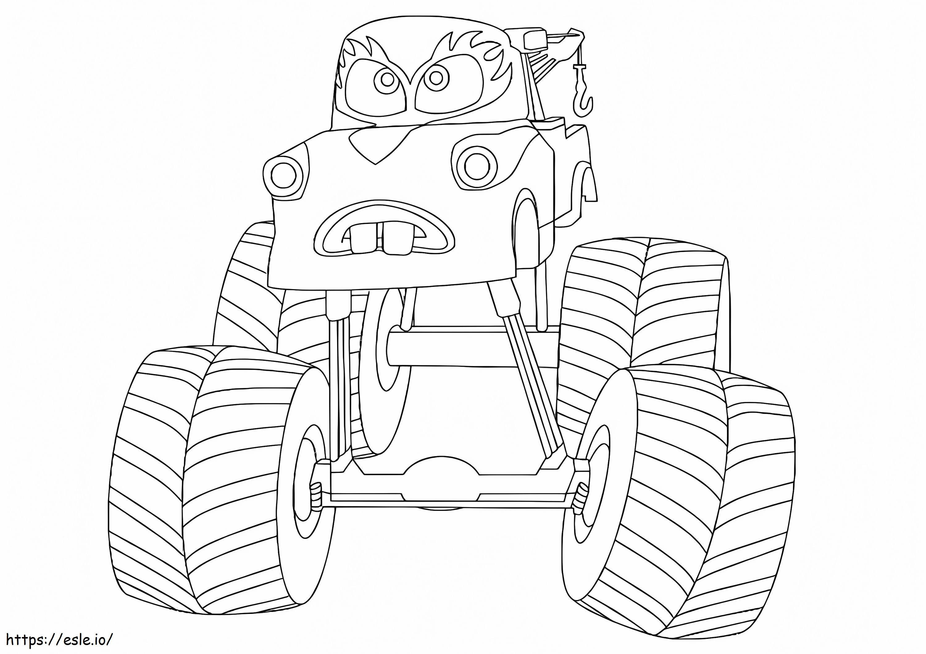 Mater Monster Truck A4 E1621068219691 coloring page