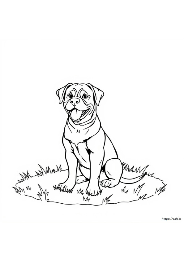 Printable Rottweiler Coloring Pages