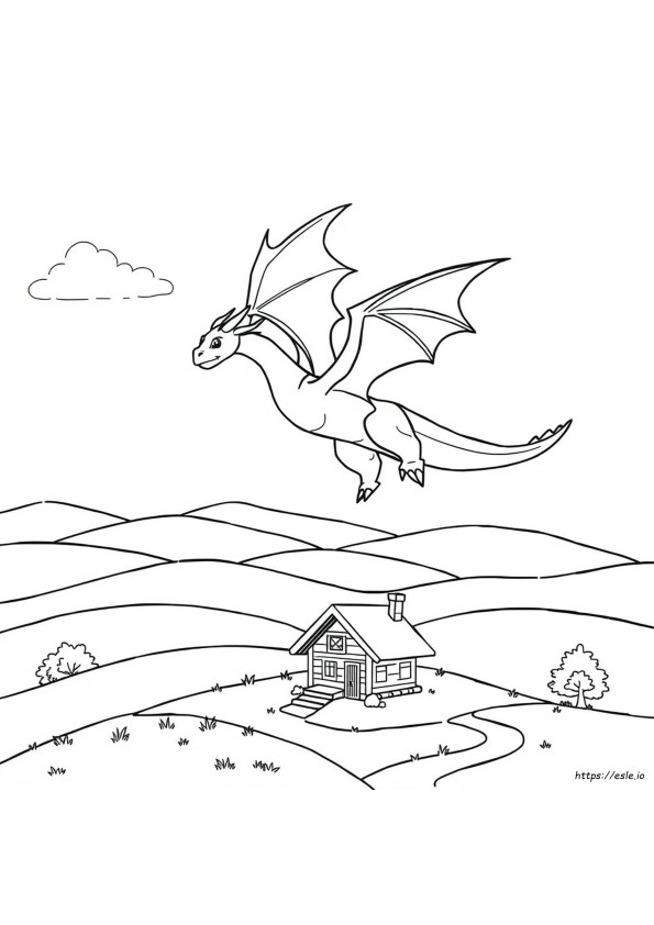 Dragon Colouring In Pages
