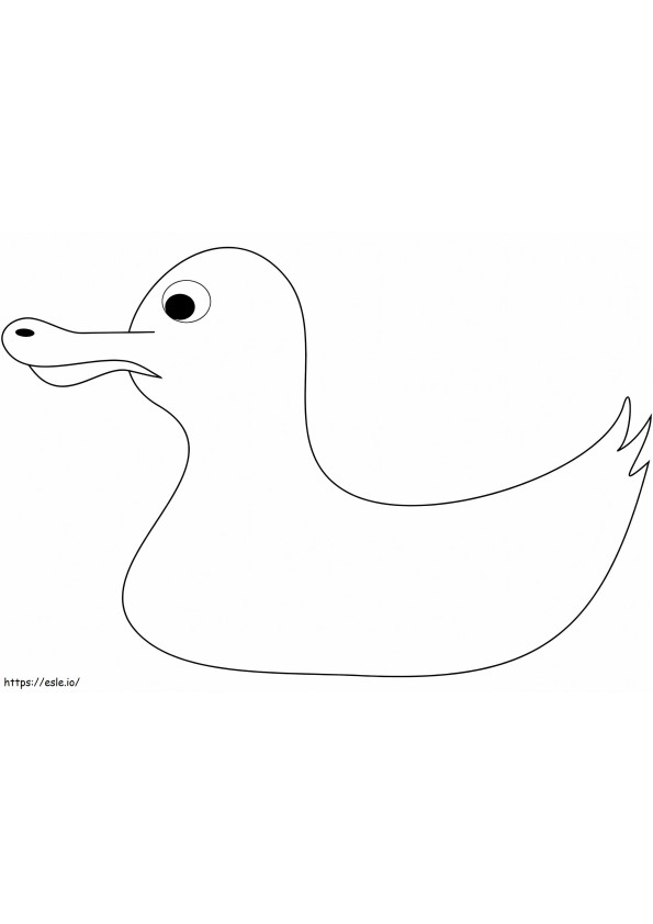 Funny Rubber Duck coloring page