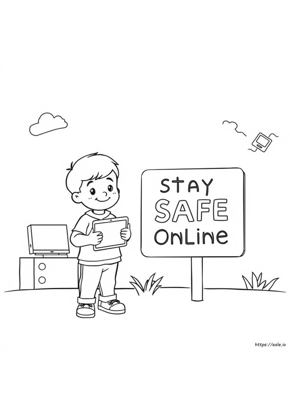 Internet Safety Colouring