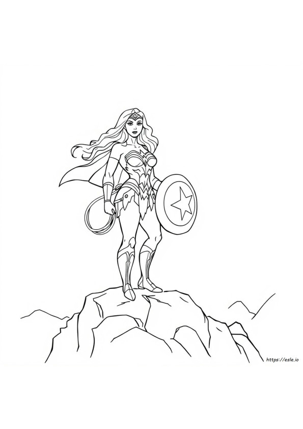 How To Color Wonder Woman