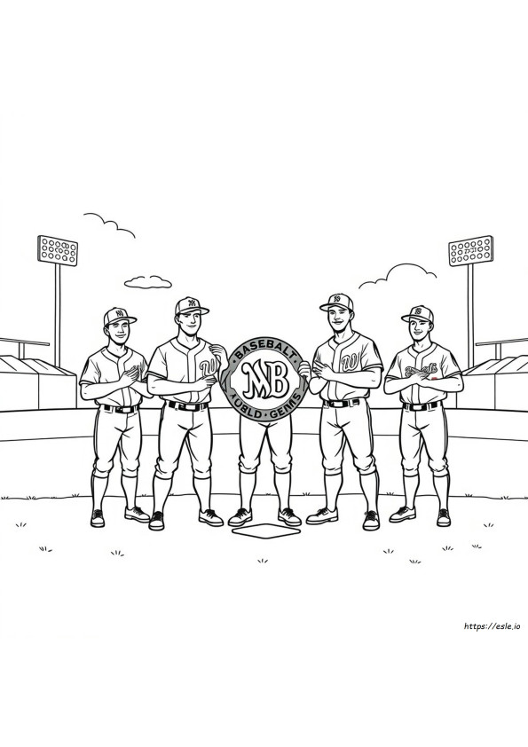 Baseball Team Mlb Kleurplaten