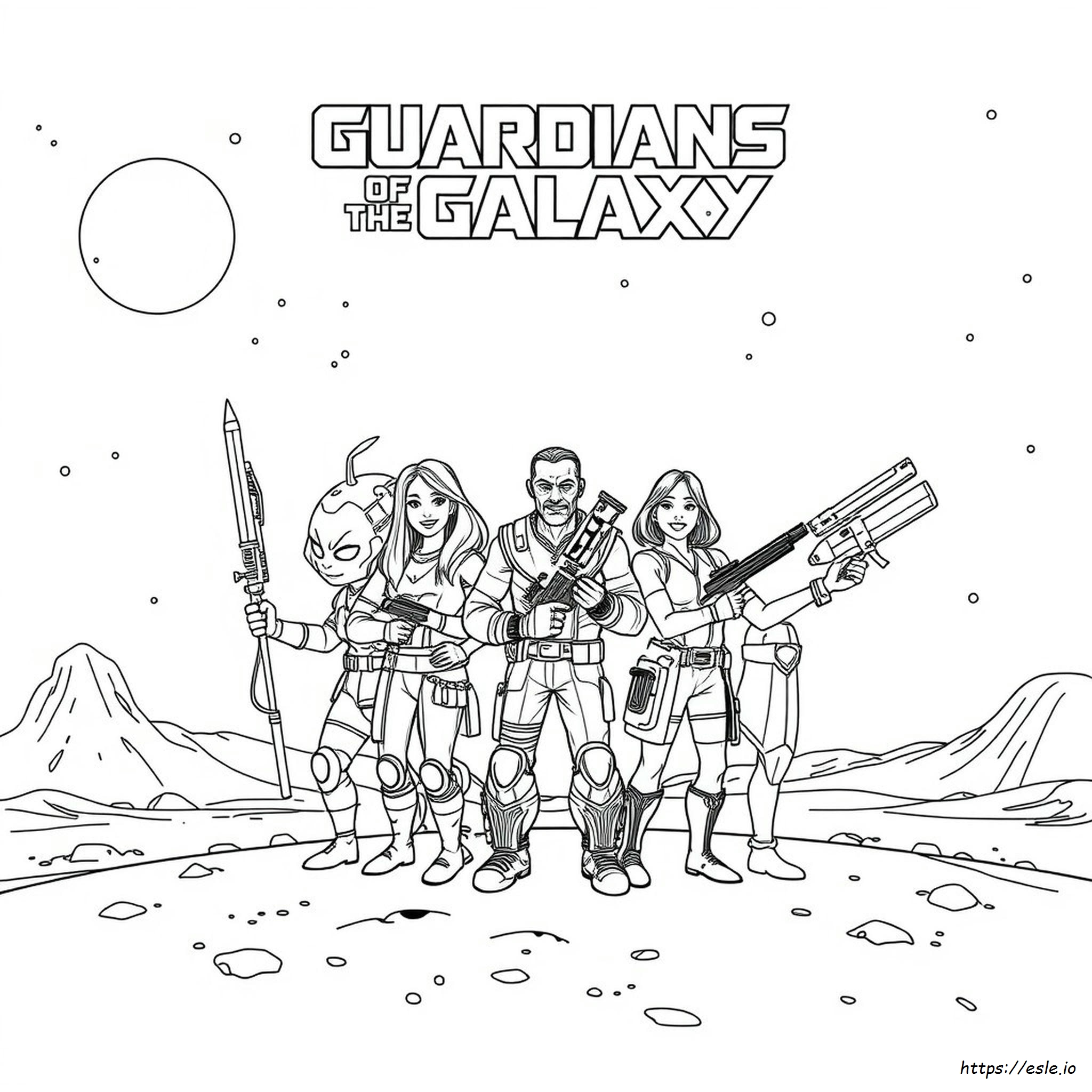 Guardians Of The Galaxy Coloring