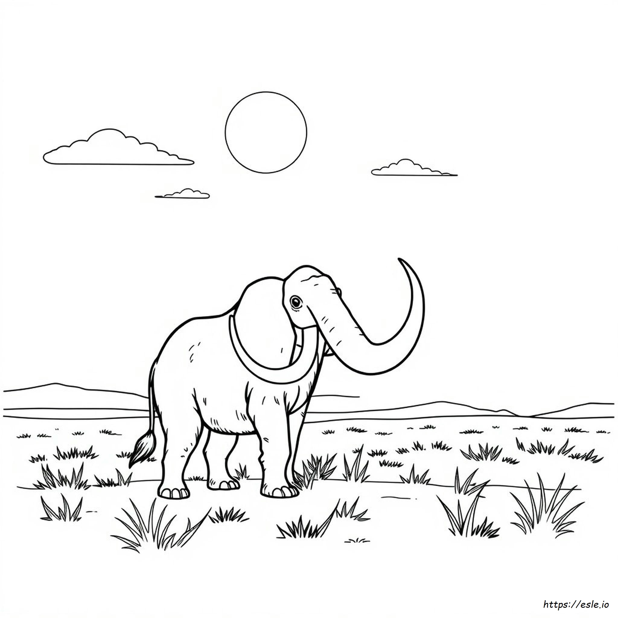 Gran Colmillo Para Colorear