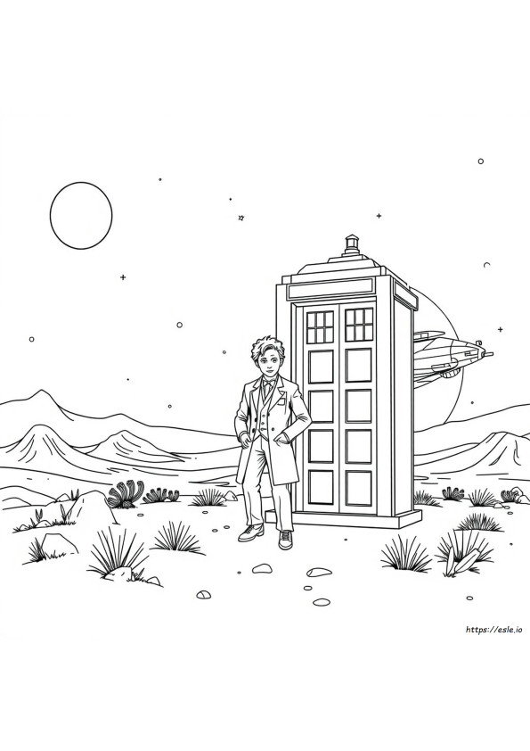 Dr Who Colouring Pages