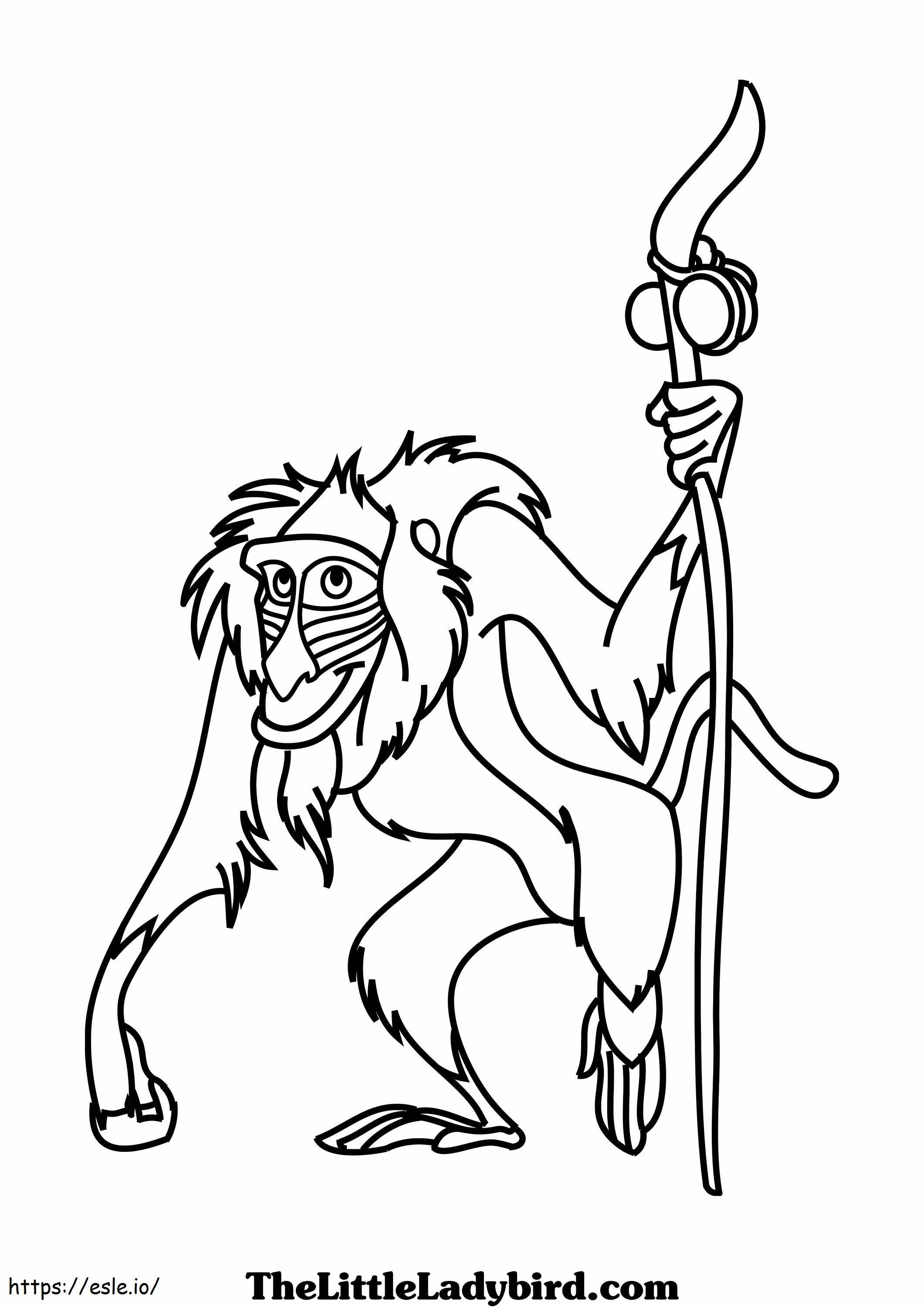 Coloriage  Roi Lion Roi Lion 3 Échelle 2 à imprimer dessin