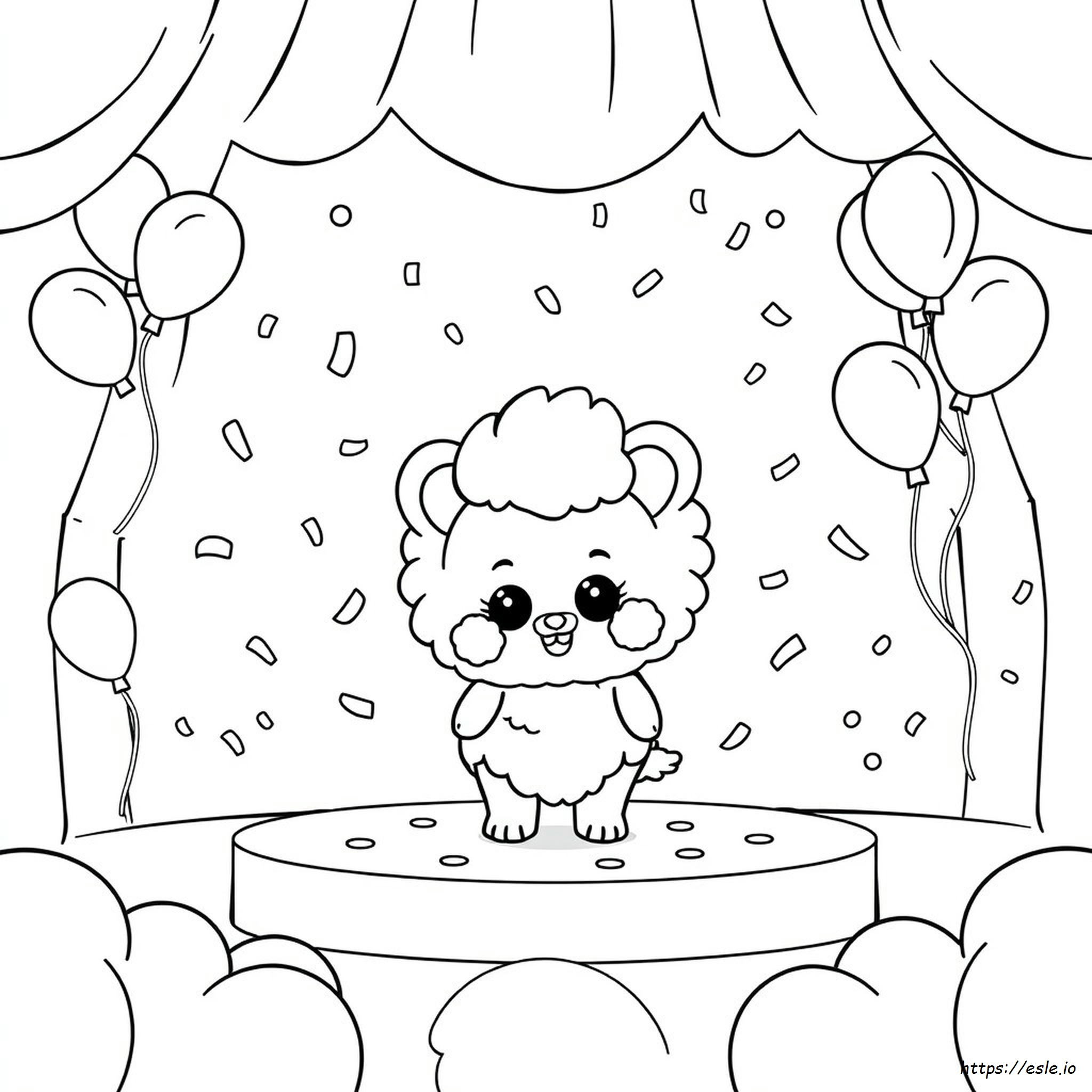 Pom Pom Purin Colouring