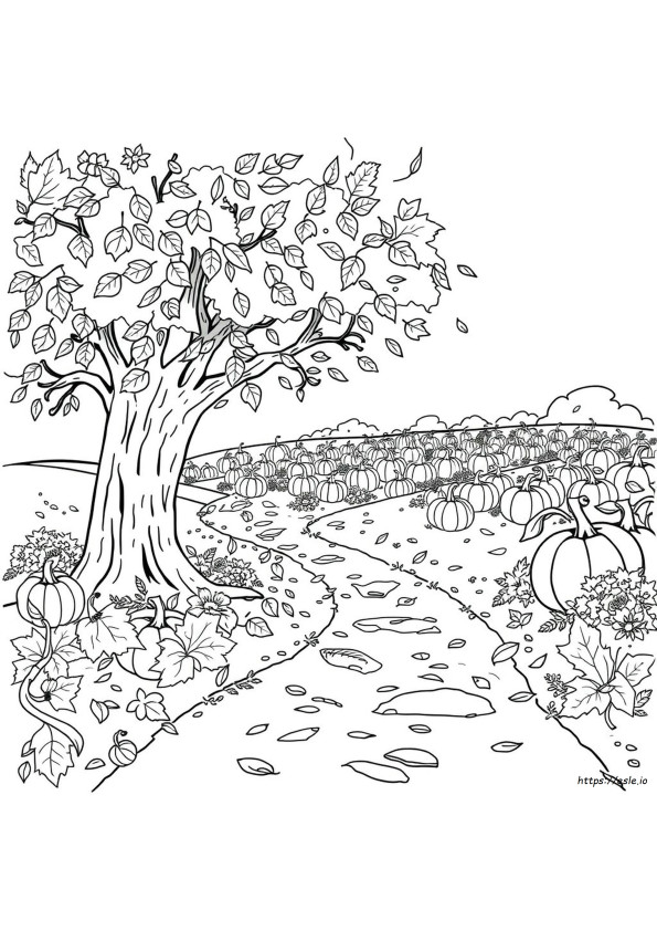 Fall Time Coloring Pages