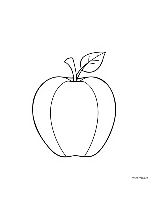 りんごの塗り絵