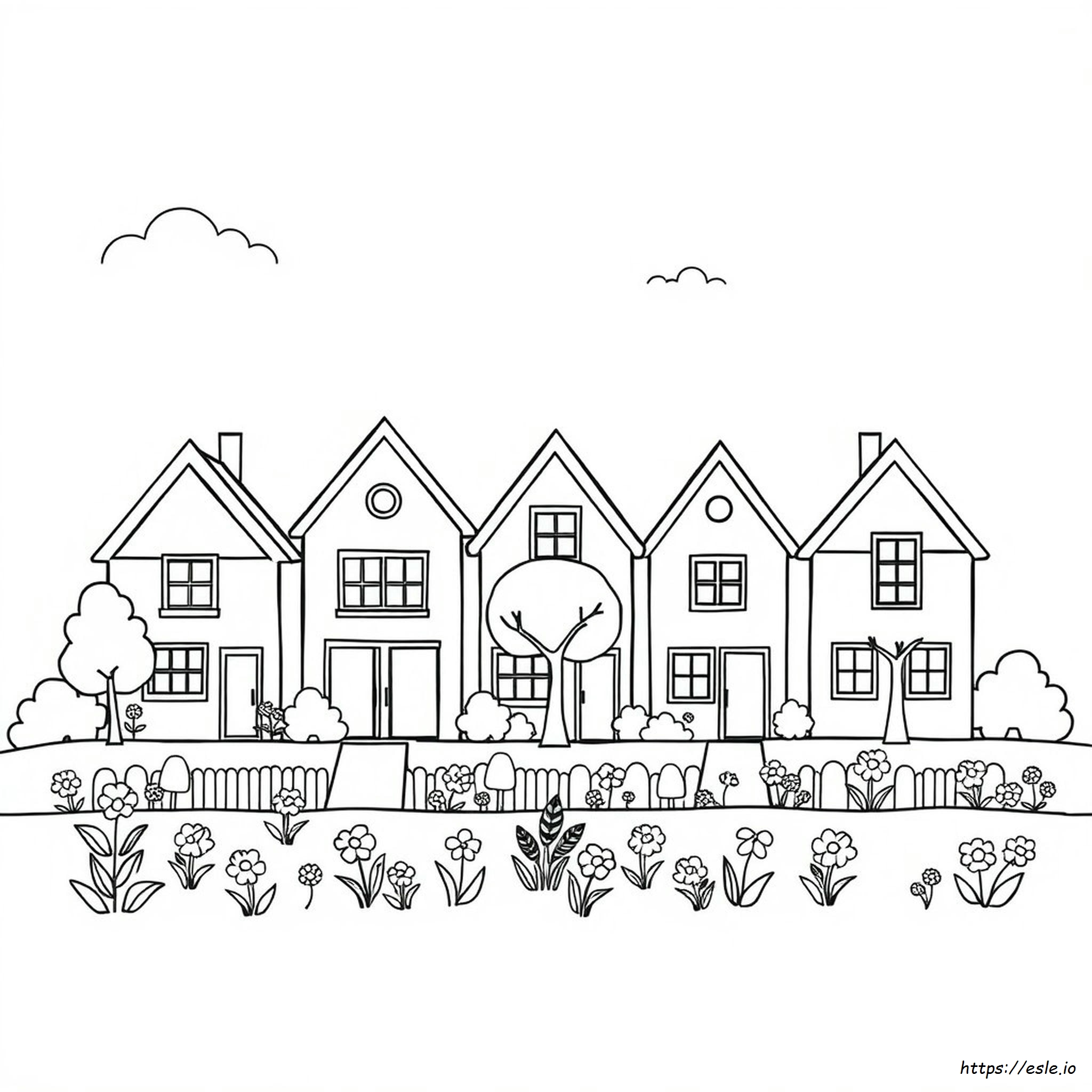 Coloring Pages Houses Printables