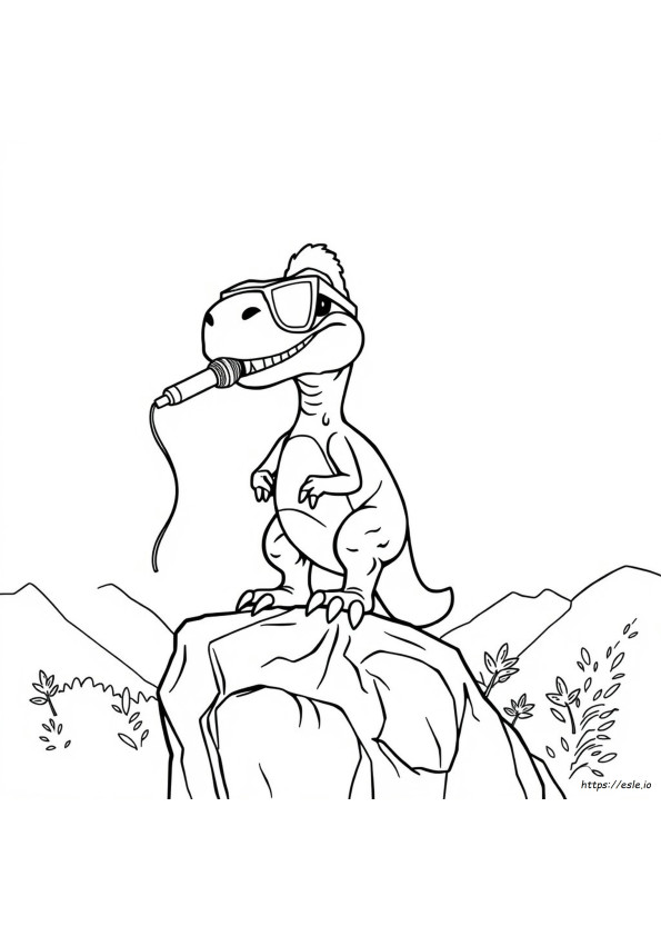 Blue The Raptor Da Colorare