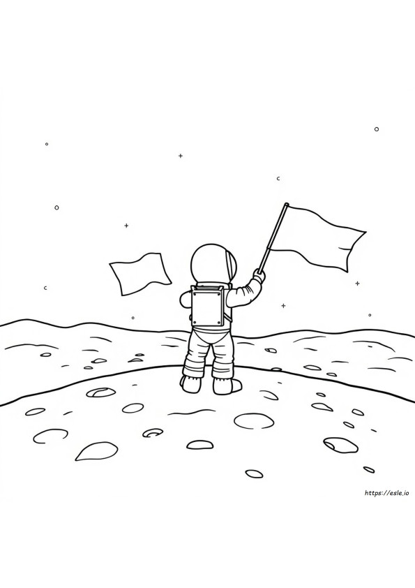 Süße Astronauten Ausmalbilder