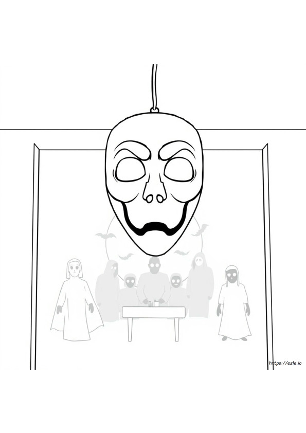 De Masker Kleurplaten