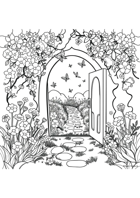 Secret Garden Coloring Book Cover