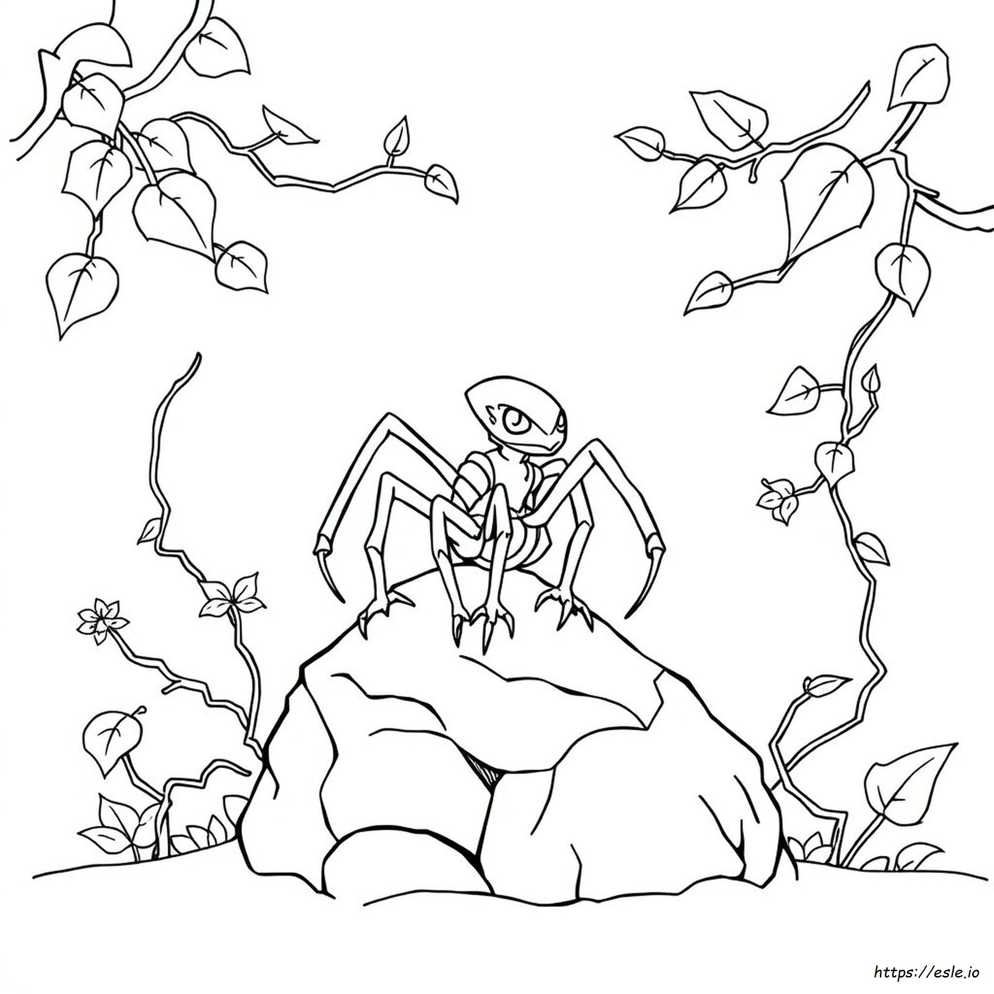 Spinarak Coloring Page