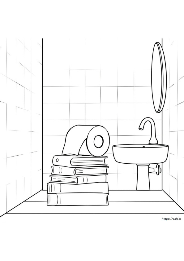 Desenhos Para Colorir De Banheiro Para Imprimir