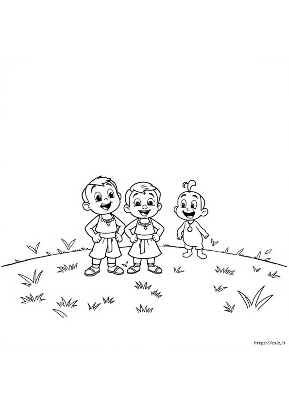 Chhota Bheem Colouring Images