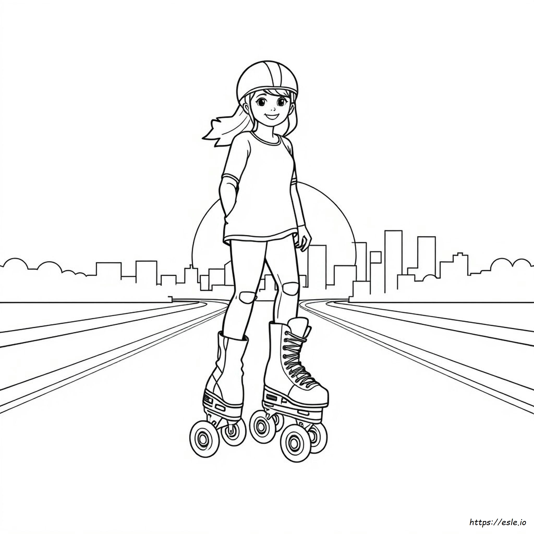Roller Skates Colouring Pages