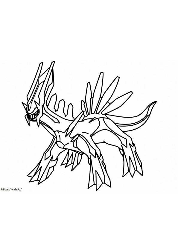 Mighty Dialga coloring page