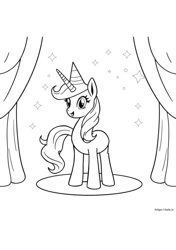 Trixie My Little Pony Coloring Page