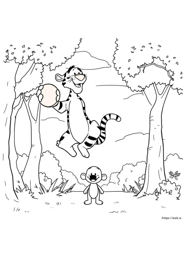 Dibujos Para Colorear De Tigger