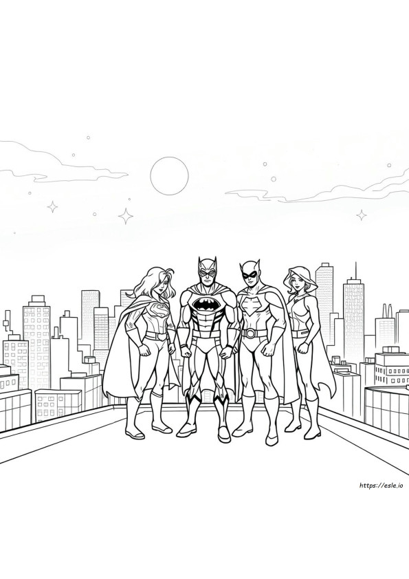 Free Superhero Coloring Pages