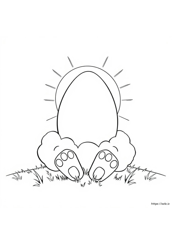 Página Gigante De Pascua Para Colorear