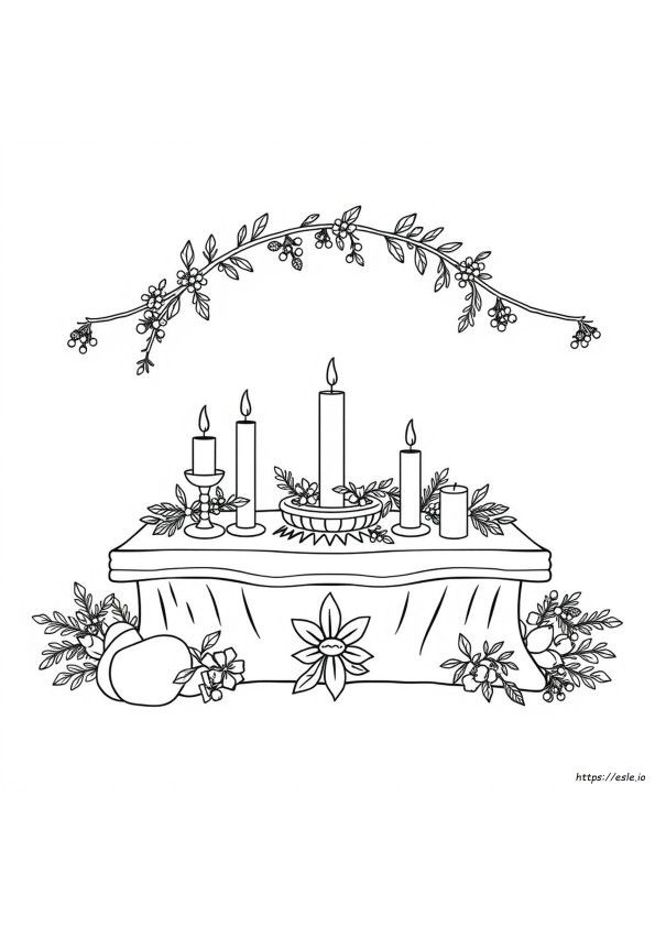 Pagan Yule Coloring Pages