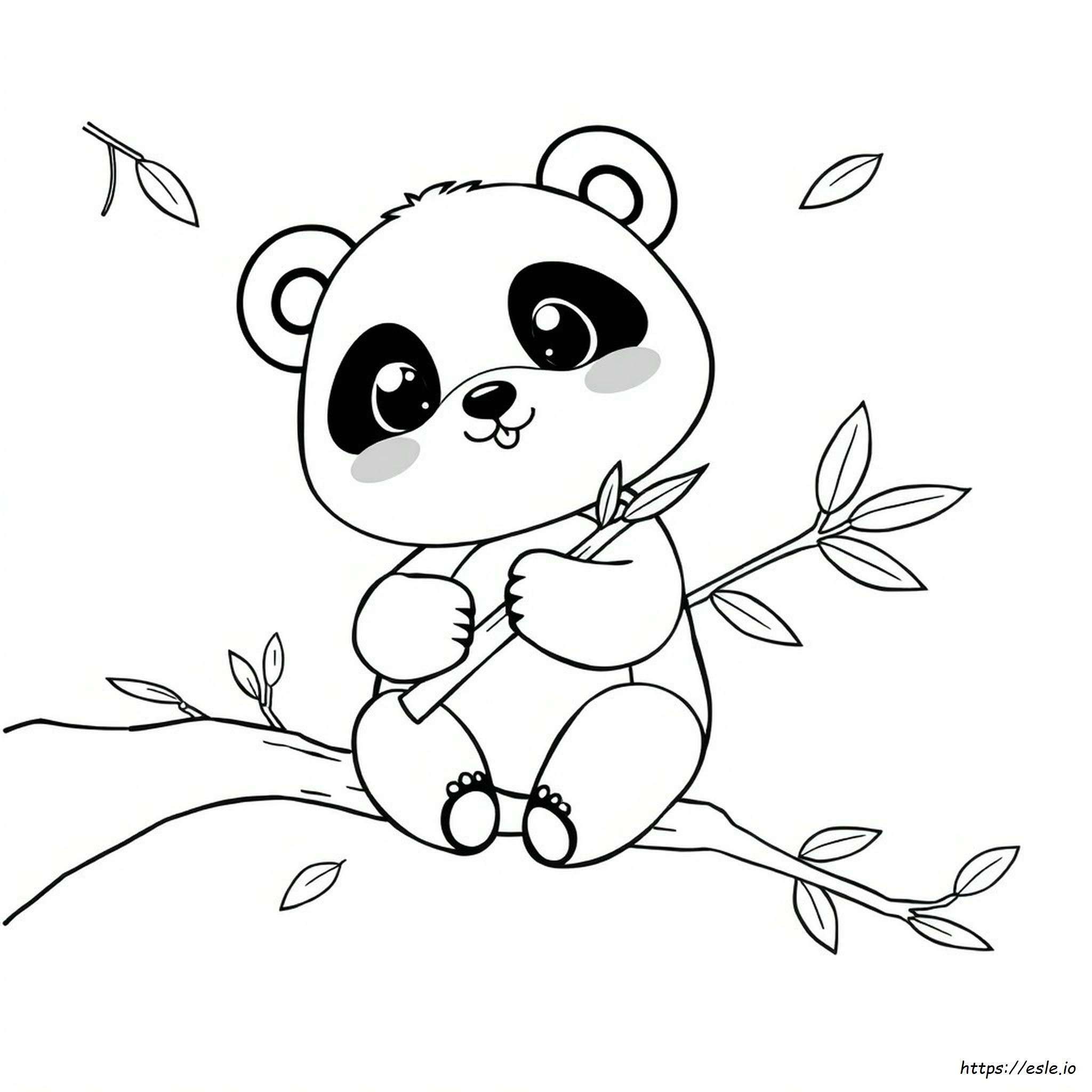 Cute Kawaii Panda Coloring Pages
