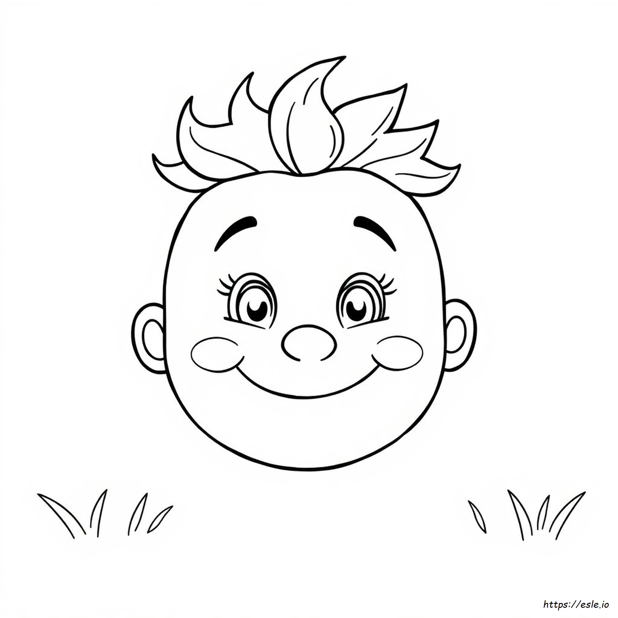 Face Drawing Coloring Page