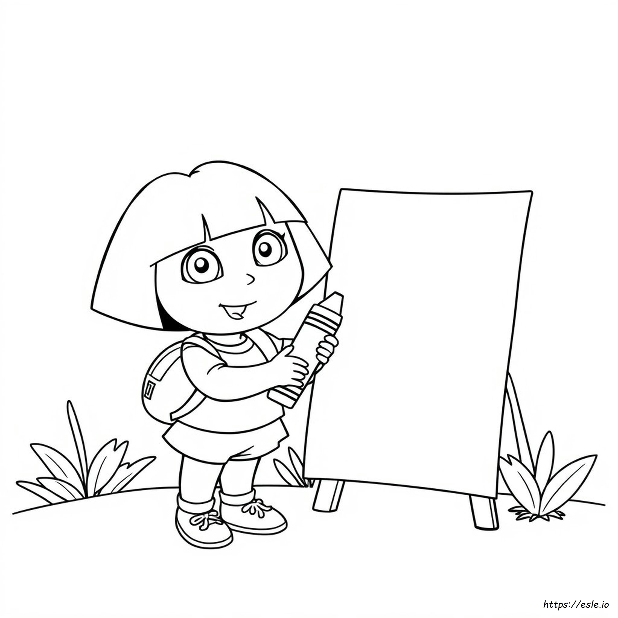 Dora Para Colorear