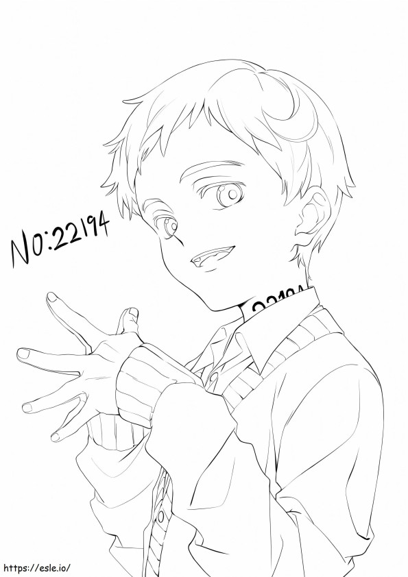 Norman Promised Neverland coloring page