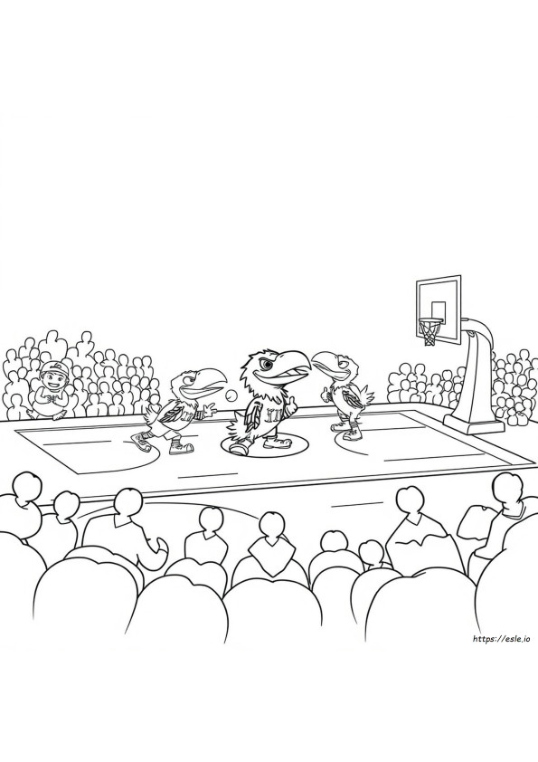 Kansas Jayhawks Gambar Mewarnai